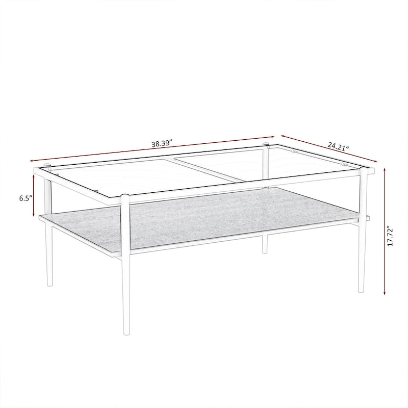 Table basse et tables d'appoint en verre trempé gris, ensemble 3 pièces, 4 à 6 personnes