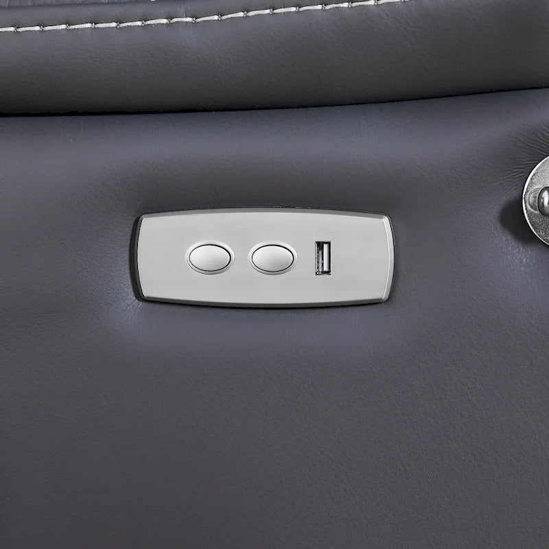 Fauteuil inclinable électrique en éco-cuir marron/noir avec massage et chauffage, pour 1 personne