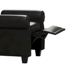 Fauteuil inclinable capitonné une place noir