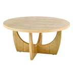 Table basse en chêne avec porte coulissante et rangement, 1 à 2 places assises