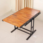 Table de salle à manger convertible en étagère en bois, 4 places