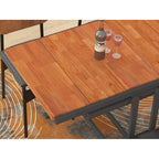 Table de salle à manger convertible en étagère en bois, 4 places