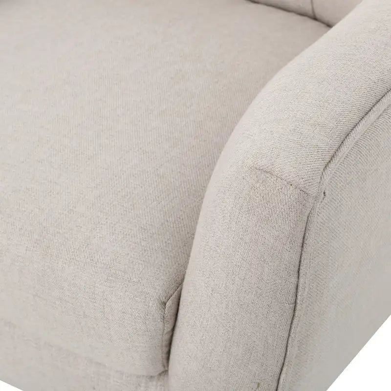 Fauteuil à dossier haut et oreilles, capitonné, une place — Gris / Bleu sarcelle / Blé
