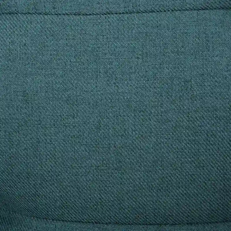 Fauteuil à dossier haut et oreilles, capitonné, une place — Gris / Bleu sarcelle / Blé