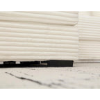 Canapé d'angle en velours côtelé avec méridienne à gauche, 3 places – Noir / Gris / Beige / Vert