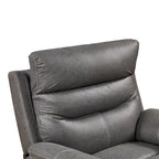 Fauteuil inclinable, pivotant et berçant motorisé, une place, jaune/brun/gris
