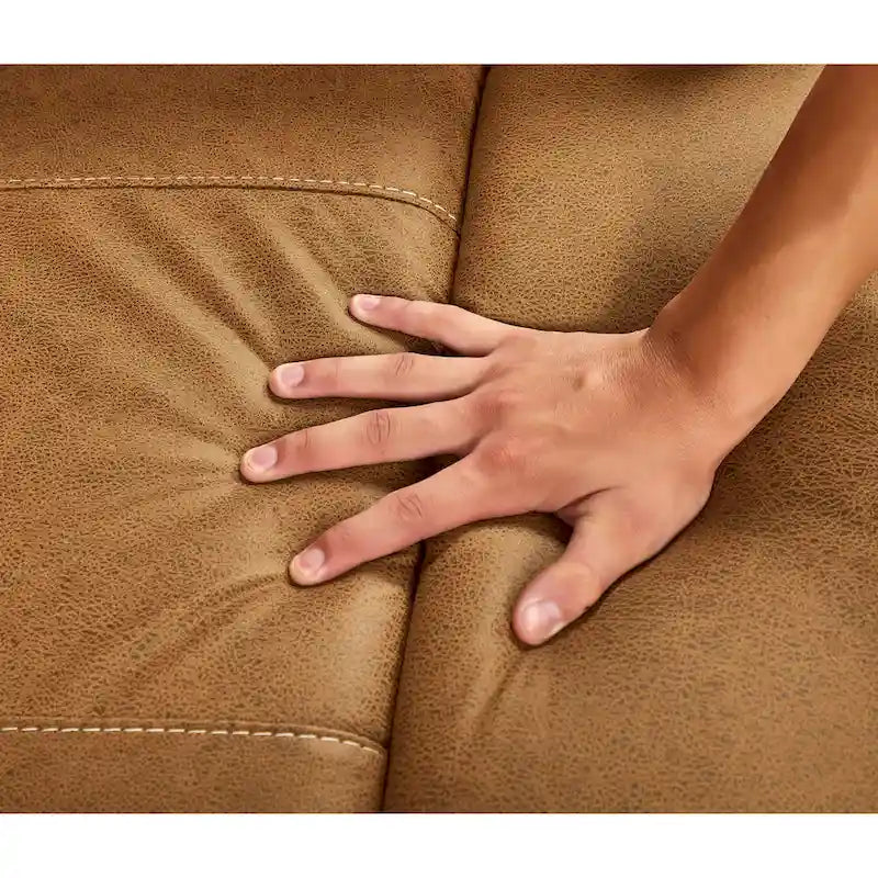 Fauteuil inclinable, pivotant et berçant motorisé, une place, jaune/brun/gris