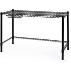 Bureau standard en acier au carbone blanc/noir – Pour 1 personne
