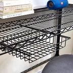 Bureau standard en acier au carbone blanc/noir – Pour 1 personne