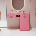 Station de salon murale 1 personne rose/blanc
