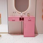 Station de salon murale 1 personne rose/blanc