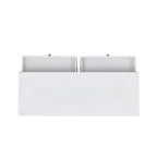 Commode géométrique 6 tiroirs blanc / noir / gris