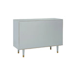 Commode géométrique 6 tiroirs blanc / noir / gris