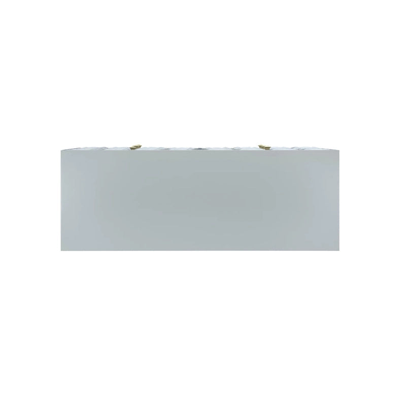 Commode géométrique 6 tiroirs blanc / noir / gris