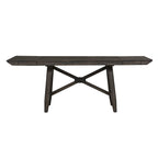 Table à manger à tréteaux Châtaignier foncé, 6 à 8 places