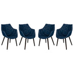 Fauteuil d'appoint dossier incurvé en jean pour 1 personne