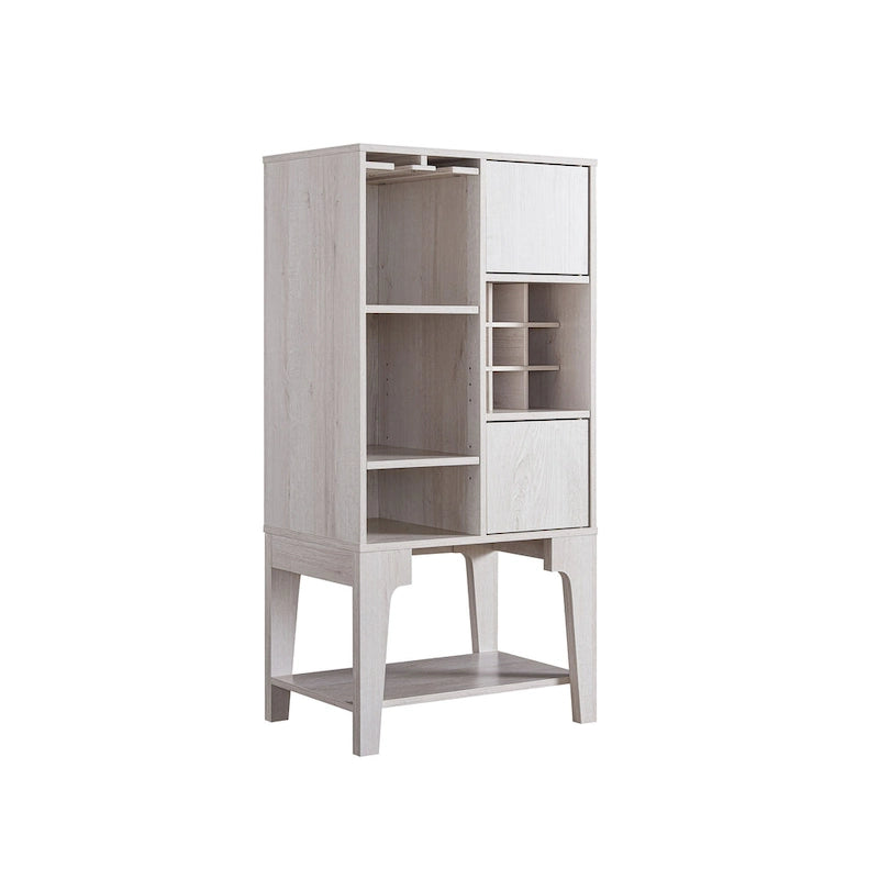 Buffet 4 étagères contemporain Cregg avec casier à vin Furniture of America