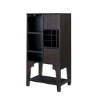 Buffet 4 étagères contemporain Cregg avec casier à vin Furniture of America