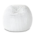 Pouf géant en fausse fourrure, Noir/Bleu Nuit/Gris/Ivoire, 2-3 personnes, 1,50 m