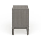 Table de chevet Sultry Grey à 3 tiroirs en bois massif