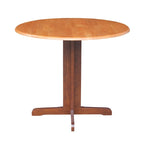 Table de salle à manger ronde à abattants – 91 cm, 2-4 personnes – Marron/Blanc/Noir/Expresso