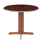 Table de salle à manger ronde à abattants – 91 cm, 2-4 personnes – Marron/Blanc/Noir/Expresso