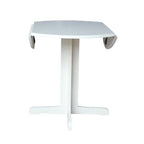 Table de salle à manger ronde à abattants – 91 cm, 2-4 personnes – Marron/Blanc/Noir/Expresso