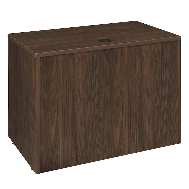 Bureau à piédestal simple 42 po – Acajou / Cerisier / Gris cendré, 1 place