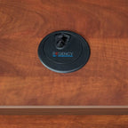 Bureau à piédestal simple 42 po – Acajou / Cerisier / Gris cendré, 1 place