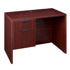Bureau à piédestal simple 42 po – Acajou / Cerisier / Gris cendré, 1 place