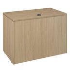 Bureau à piédestal simple 42 po – Acajou / Cerisier / Gris cendré, 1 place