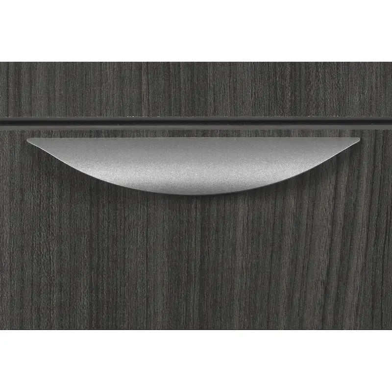 Bureau à piédestal simple 42 po – Acajou / Cerisier / Gris cendré, 1 place