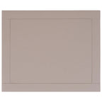 Table d'appoint en pin peinte – Vanille vieillie / Mauve gris / Noire – 1 personne