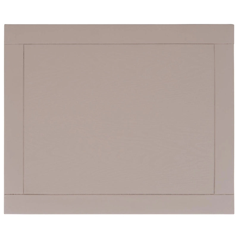 Table d'appoint en pin peinte – Vanille vieillie / Mauve gris / Noire – 1 personne