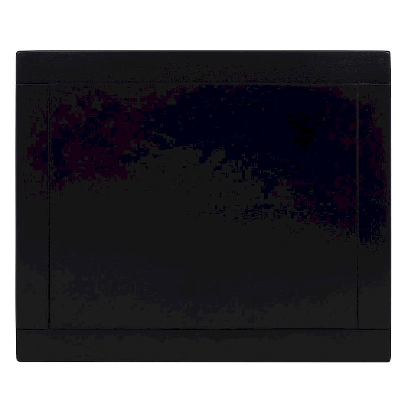 Table d'appoint en pin peinte – Vanille vieillie / Mauve gris / Noire – 1 personne