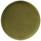 Ottoman rond en velours avec base en laiton – Assise 1 place