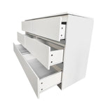 Commode double blanche à 6 tiroirs, autoportante, assemblage par 2 personnes