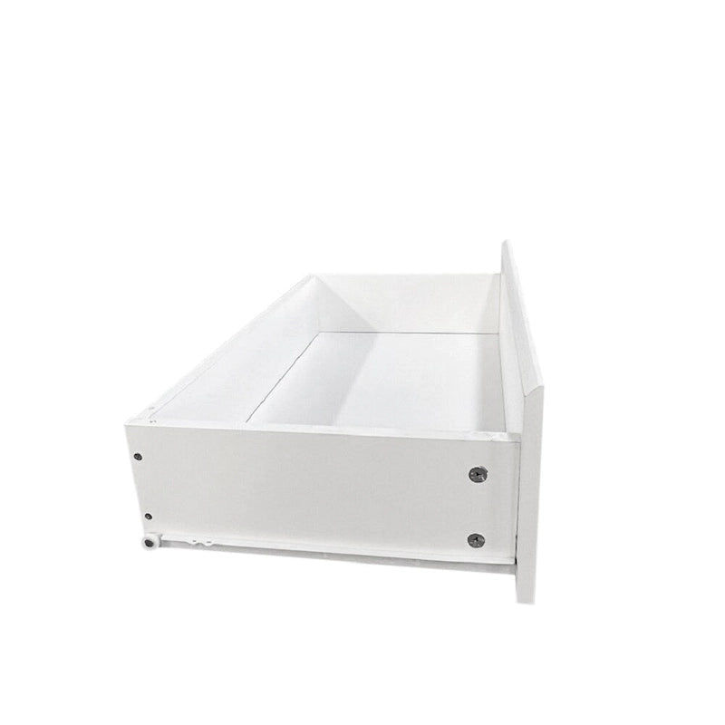 Commode double blanche à 6 tiroirs, autoportante, assemblage par 2 personnes
