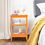 Lot de 2 tables de chevet, table d'appoint à 3 étagères ouvertes — multicolore