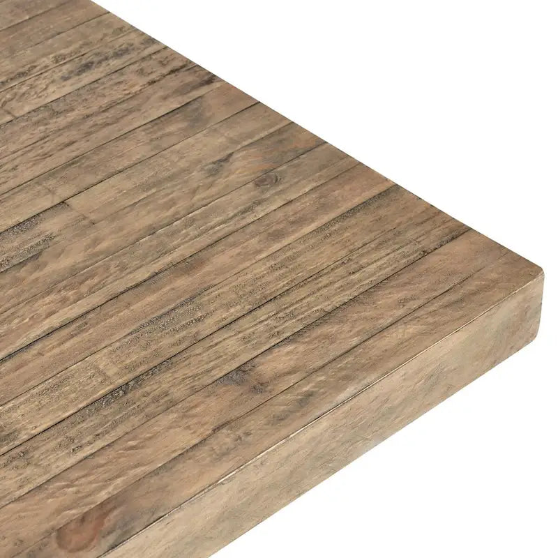 Table de salle à manger avec socle couleur marron naturel, 6–8 places