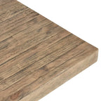 Table de salle à manger avec socle couleur marron naturel, 6–8 places