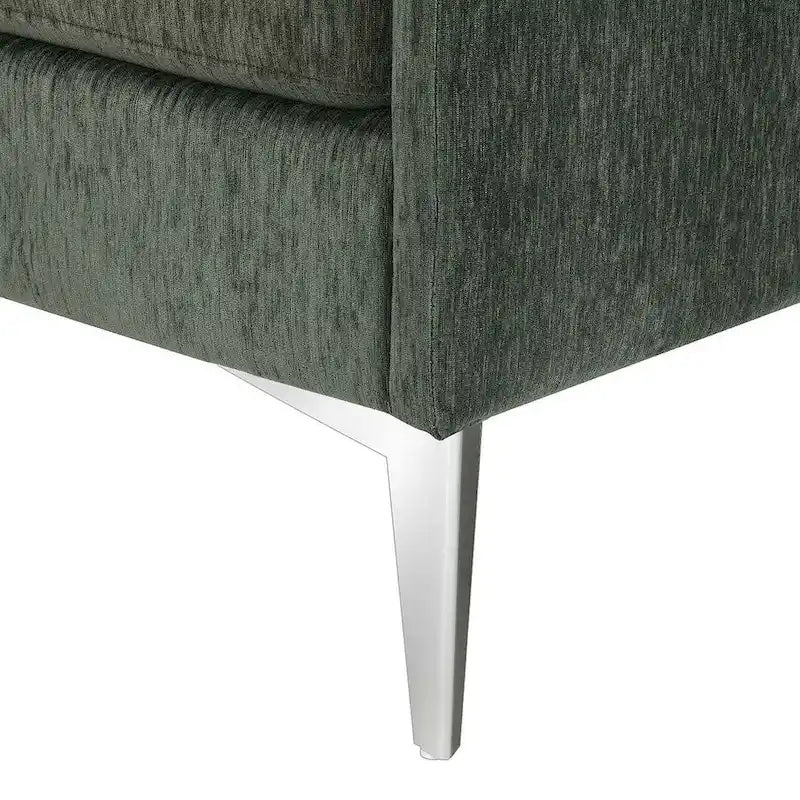 Canapé d'angle convertible en L, tissu chenille, noir/vert/rose, 4 places