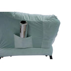 Fauteuil d'appoint individuel vert / bleu / gris avec pouf et repose-pieds