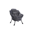 Fauteuil d'appoint individuel vert / bleu / gris avec pouf et repose-pieds