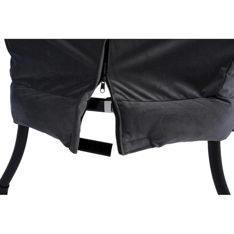 Fauteuil d'appoint individuel vert / bleu / gris avec pouf et repose-pieds