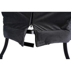 Fauteuil d'appoint individuel vert / bleu / gris avec pouf et repose-pieds
