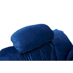 Fauteuil d'appoint individuel vert / bleu / gris avec pouf et repose-pieds